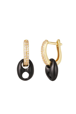 Boneys Ohrring Black