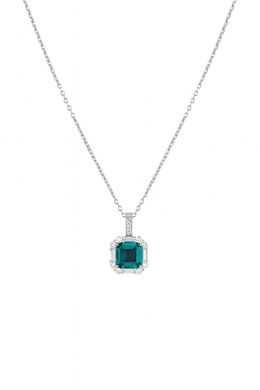 Emerald Kette Silber Farbe