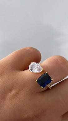 Emerald Ring Dark Blue