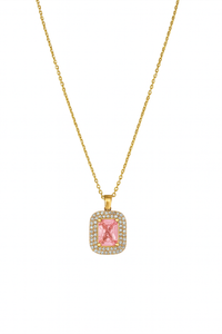 DIAMOND Halskette rosa
