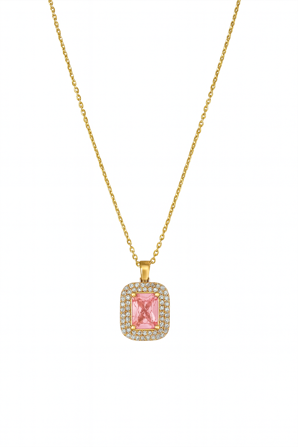 DIAMOND Halskette rosa