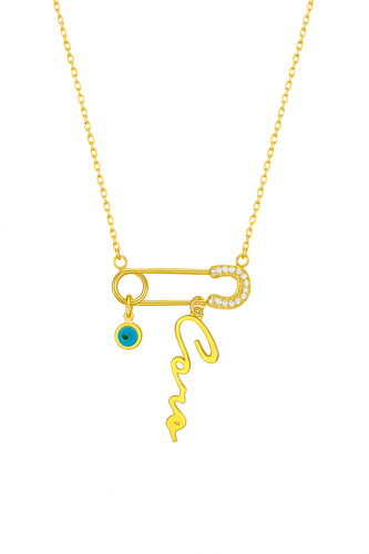 Nadel Signatur Namenskette mit Nazar