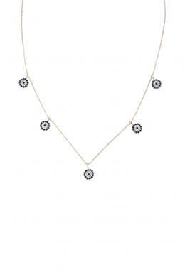 5er Nazar Halskette 925 SILBER