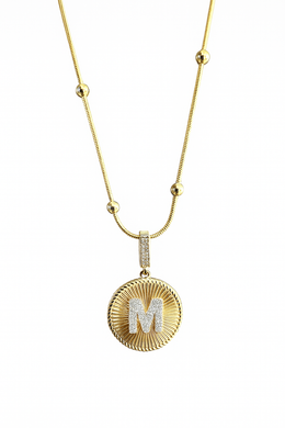 Buchstaben Kette Circle Strass M