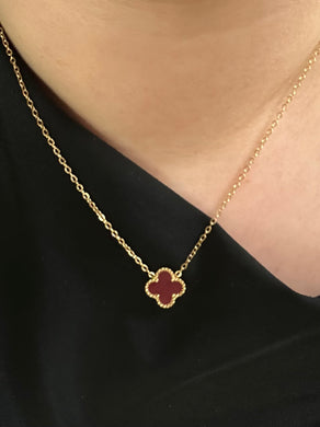 Klee bordeaux kette