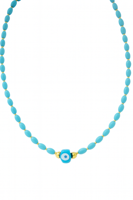 Perla Kette komplett blau