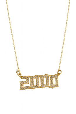 2000 Jahreszahl iced kette