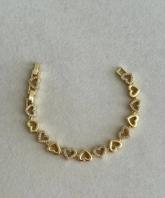 Heart Full strass Armkette