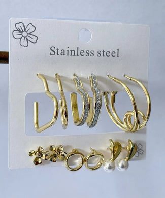 6 Paar Ohrringe als SET