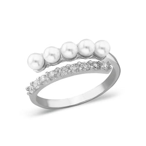 Perlen Stein Ring