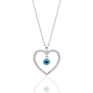 Evil Eye Herz Halskette