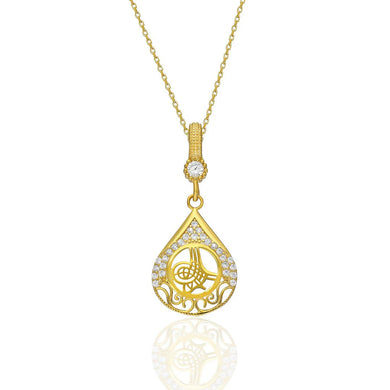 Tugra Teardrop Halskette