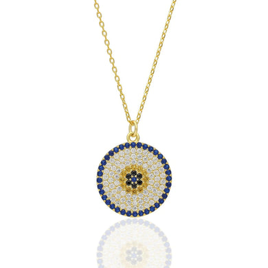 Große Evil Eye Halskette