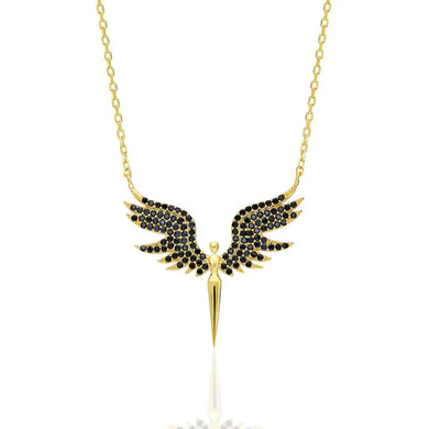 Angel Halskette Black