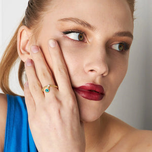 Dorica Eye Ring mit Zirkonia