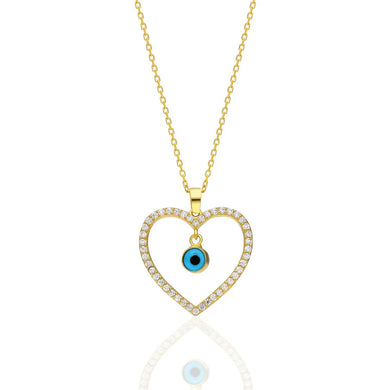 Evil Eye Herz Halskette