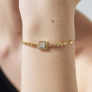 Baguette mini Stones Armkette