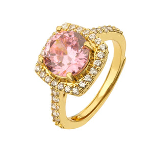 Solitaire Pink Ring