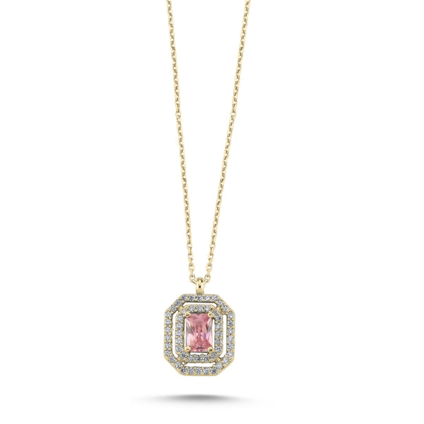 DIAMOND Halskette rosa